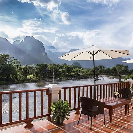 Thavisouk Riverside Hotel Vang Vieng Eksteriør billede
