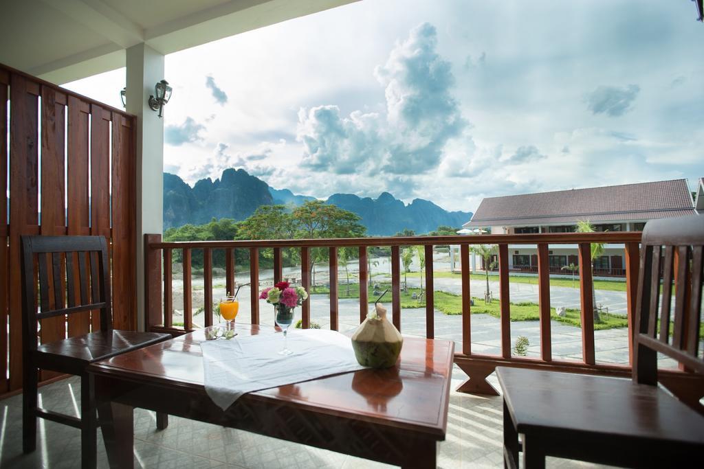 Thavisouk Riverside Hotel Vang Vieng Eksteriør billede