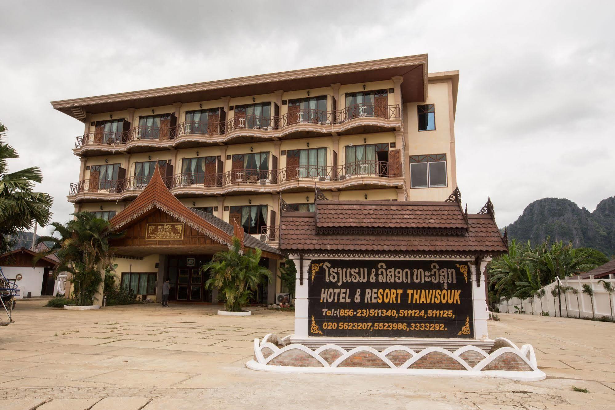 Thavisouk Riverside Hotel Vang Vieng Eksteriør billede