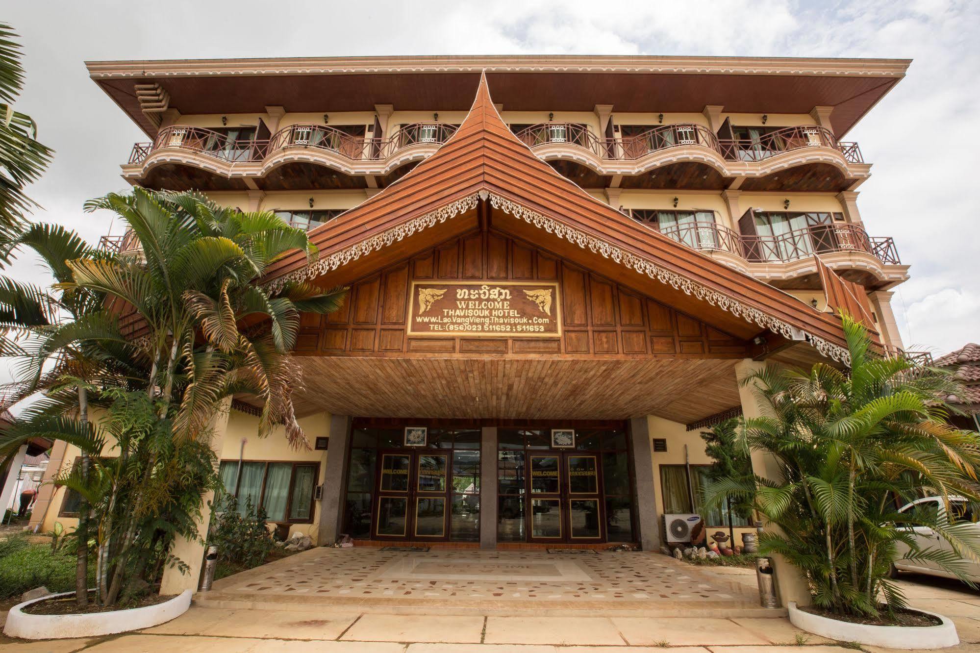Thavisouk Riverside Hotel Vang Vieng Eksteriør billede