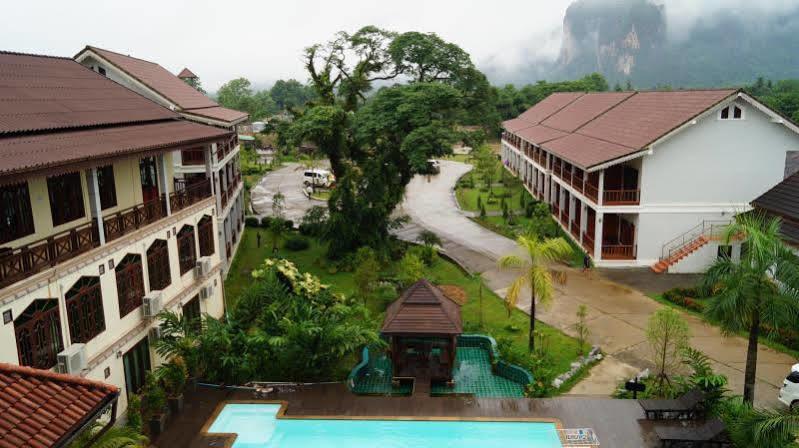 Thavisouk Riverside Hotel Vang Vieng Eksteriør billede